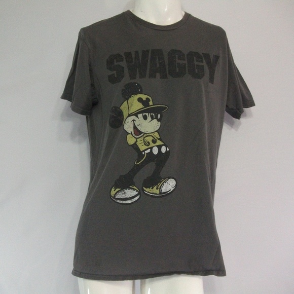 4/$20 Swaggy Mickey Mouse Mens L T Shirt - Picture 1 of 5